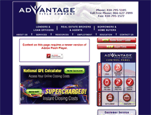 Tablet Screenshot of advantitle.com